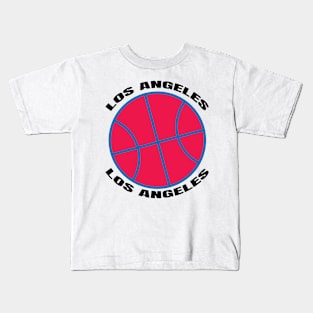 basketball los angeles Kids T-Shirt